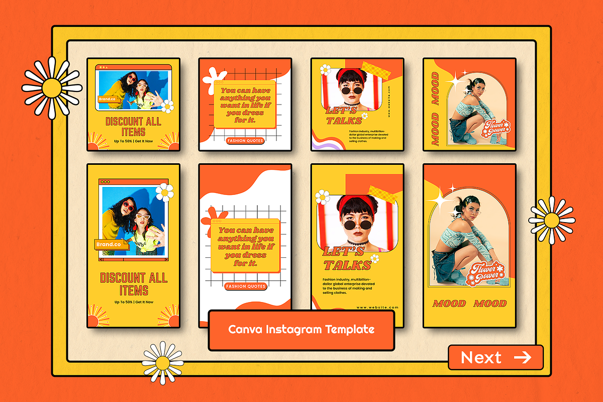 Sunshine Canva Instagram Template, a Social Media Template by Shinra Labs (Photo 5 of 6)