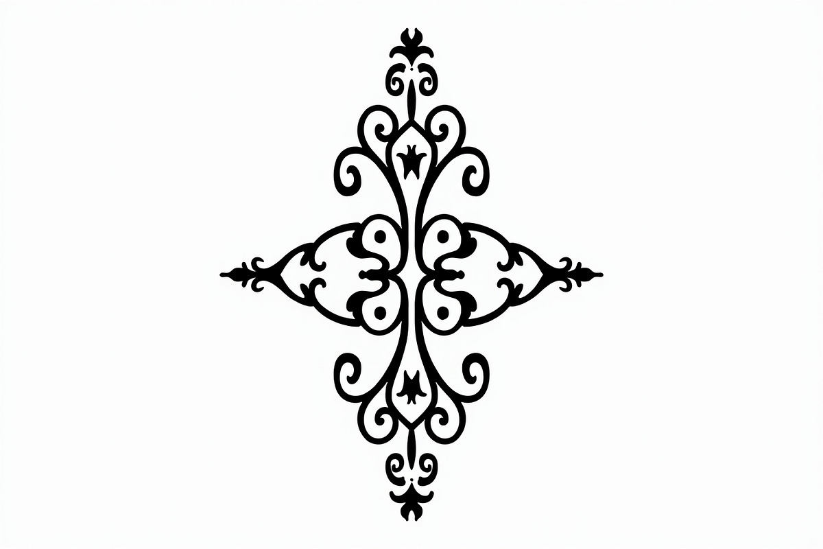 Decorative Vintage Ornament Cut File, an Illustration by musafir_fashion (Photo 9 of 9)