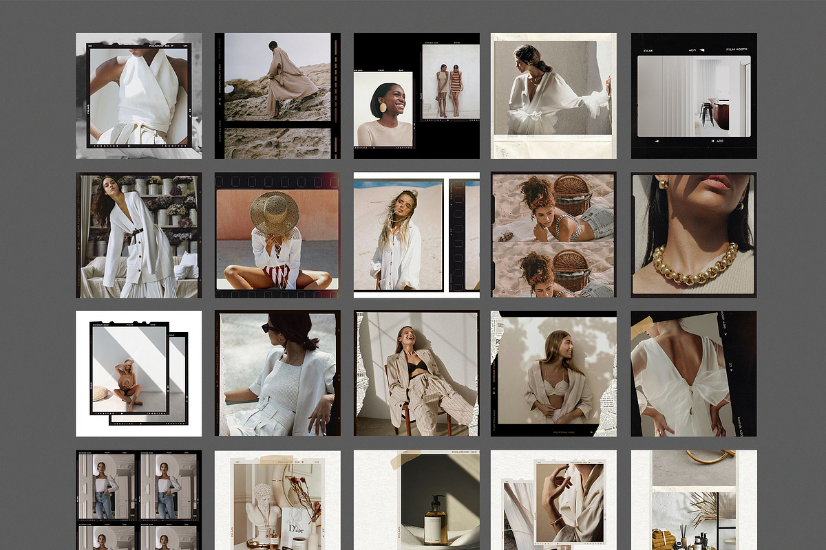 CANVA & PS / 120 Film Frames, a Social Media Template by Simple có (Photo 13 of 17)
