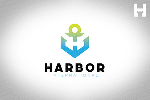 STYLISH BOLD ANCHOR LOGO TEMPLATE