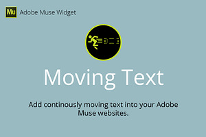 Moving Text Adobe Muse Widget