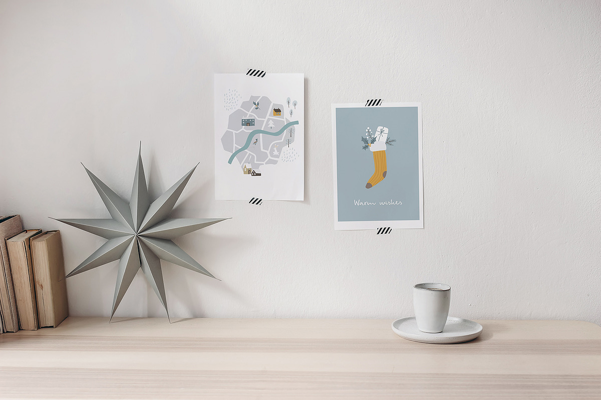 Scandi Christmas maps, cards creator, an Animal Illustration by Tabita's shop (Photo 14 of 17)