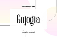 Gojogia Slab serif Font