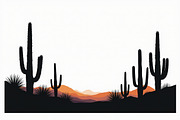 Monochrome Desert Nature Silhouette, an Illustration by jahid234 (Thumbnail 4 of 15)