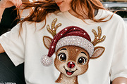 Christmas Reindeer Glitter PNG, a Seasonal Illustration by DreamCafeArt (Thumbnail 3 of 6)