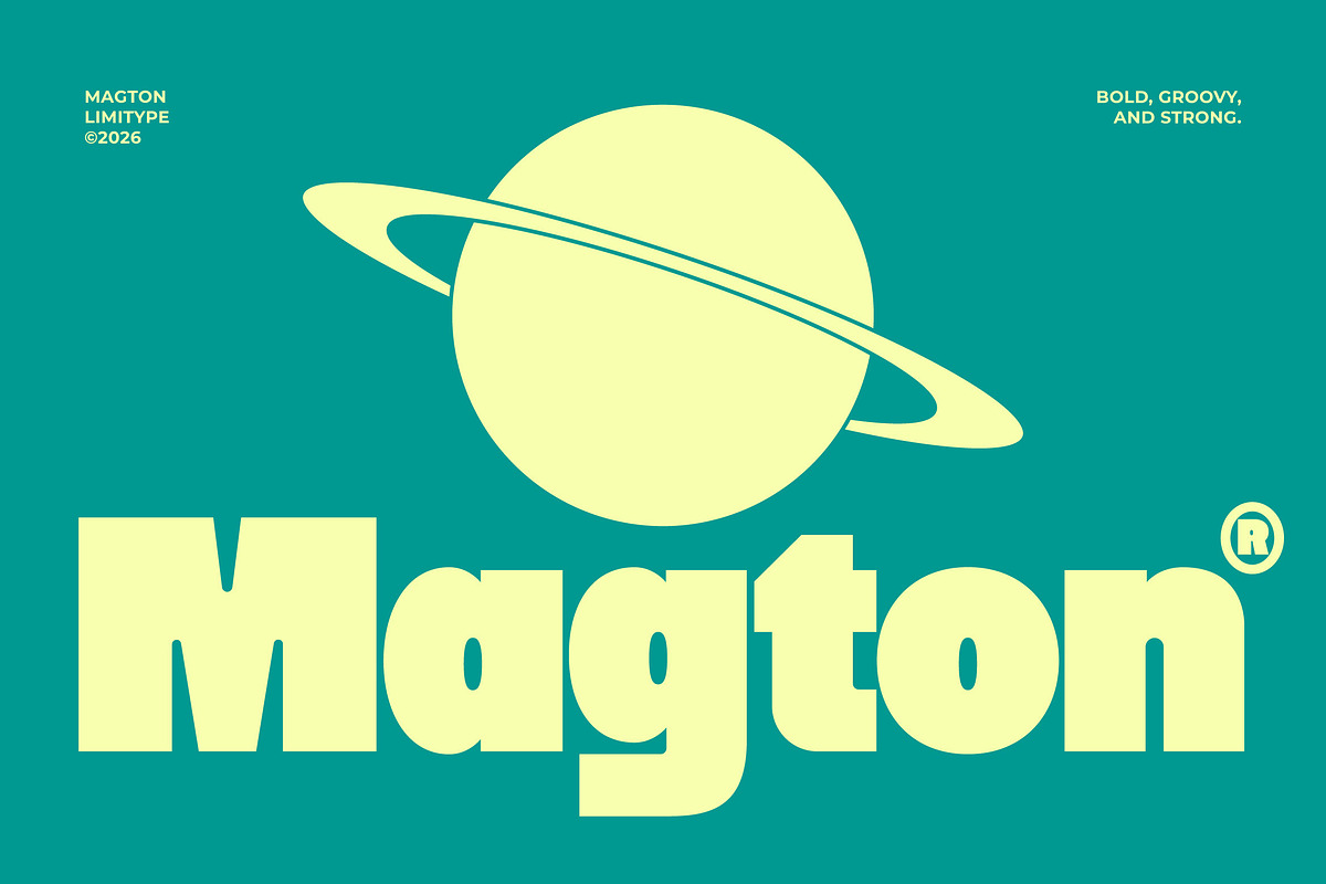 Magton - Bold Display Font, a Sans Serif Font by limitype (Photo 1 of 10)