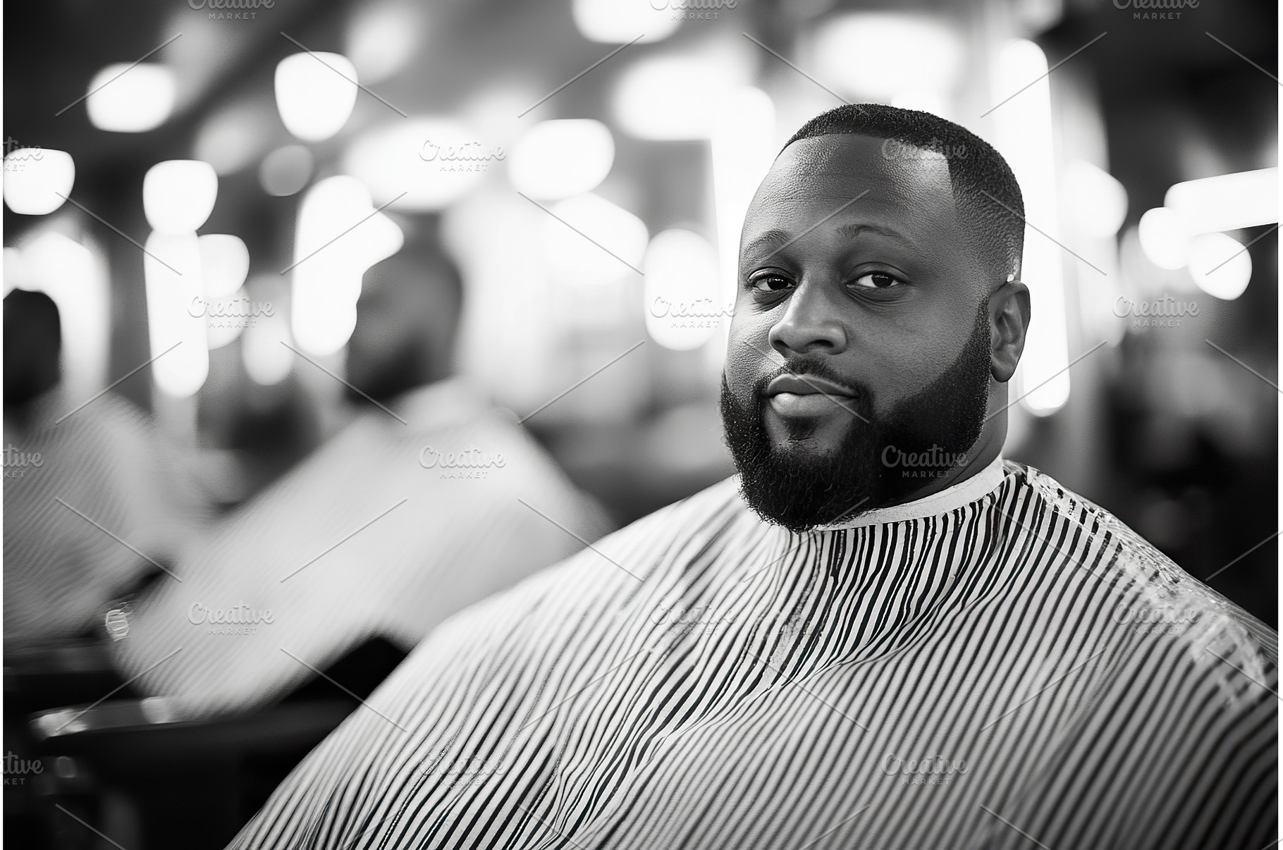 African male adult in barber chair, a Person Photo by Lermont51