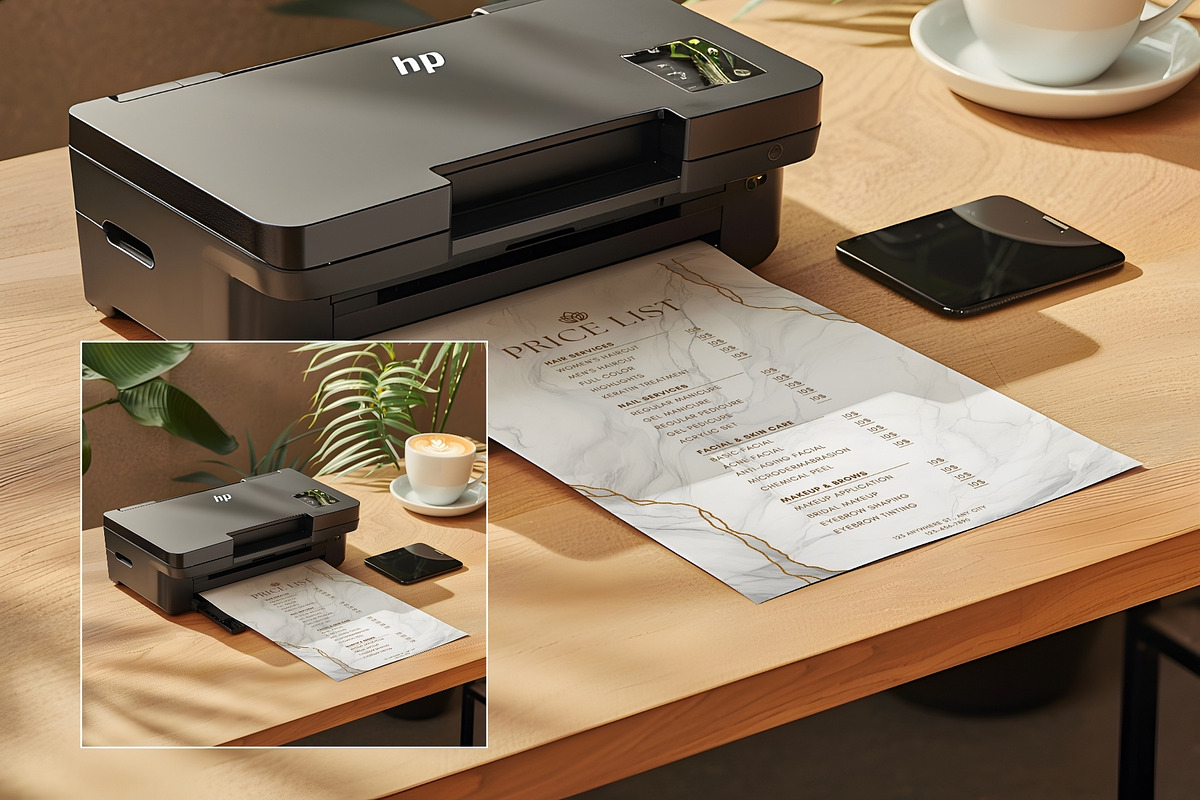 Minimal Printer Mockup - PR006 - 001, a Books & Magazine Mockup by Callistemon Creative (Photo 6 of 7)