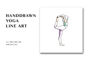 Line Art Yoga Illustration, a Sport Illustration by Brand_Hero (Thumbnail 1 of 4)