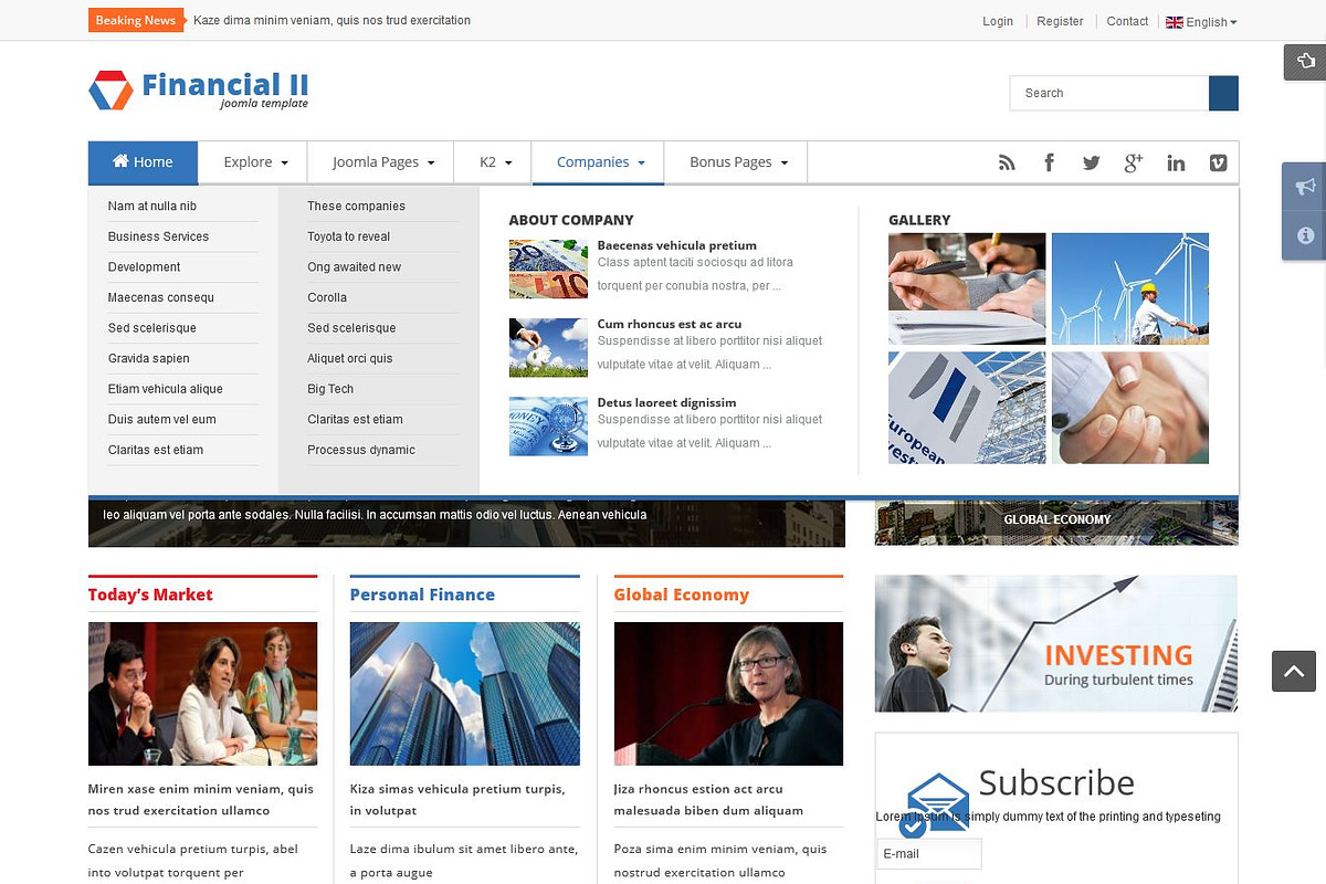 SJ Financial II -Responsive Template, a Websites & App Template by YouTech (Photo 4 of 5)