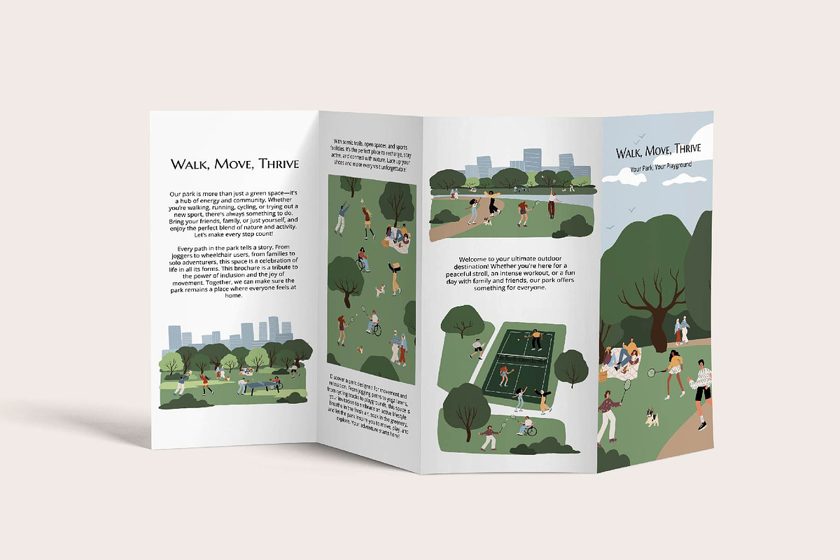 Active People in Park Illustration, a Person Illustration by LyubovZaytseva (Photo 10 of 13)