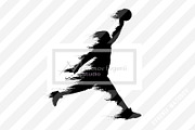 Silhouette of basketball players NBA, a Person Illustration by Matrosovv (Thumbnail 9 of 9)
