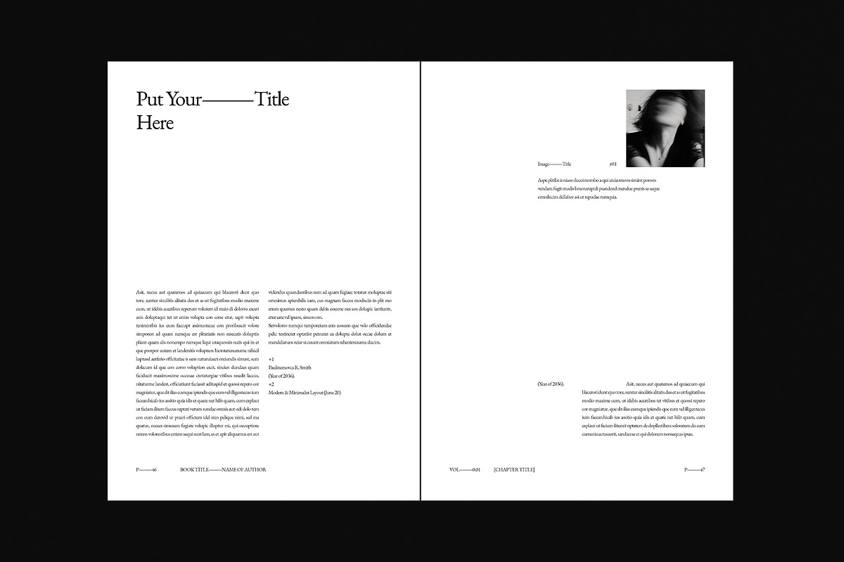 Book Title Layout Design Template, a Brochure Template by DesignCrest (Photo 12 of 18)