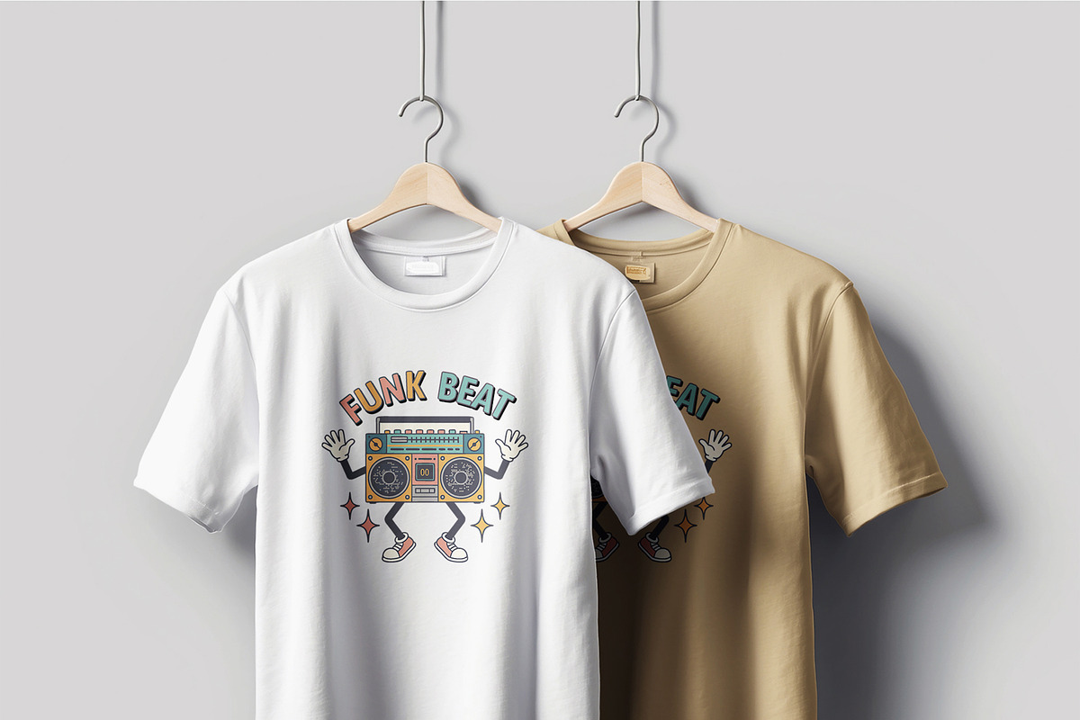Funk Beat T Shirt Design Layout, a Stationery Template by MightyDesign (Photo 2 of 6)