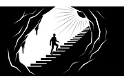 Stairway Journey Vector Bundle, an Illustration by jahid234 (Thumbnail 43 of 51)