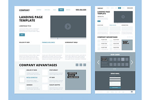 Landing Page Template. Website