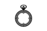 Vintage Pocket Watch SVG Bundle, an Illustration by yasushie (Thumbnail 20 of 31)
