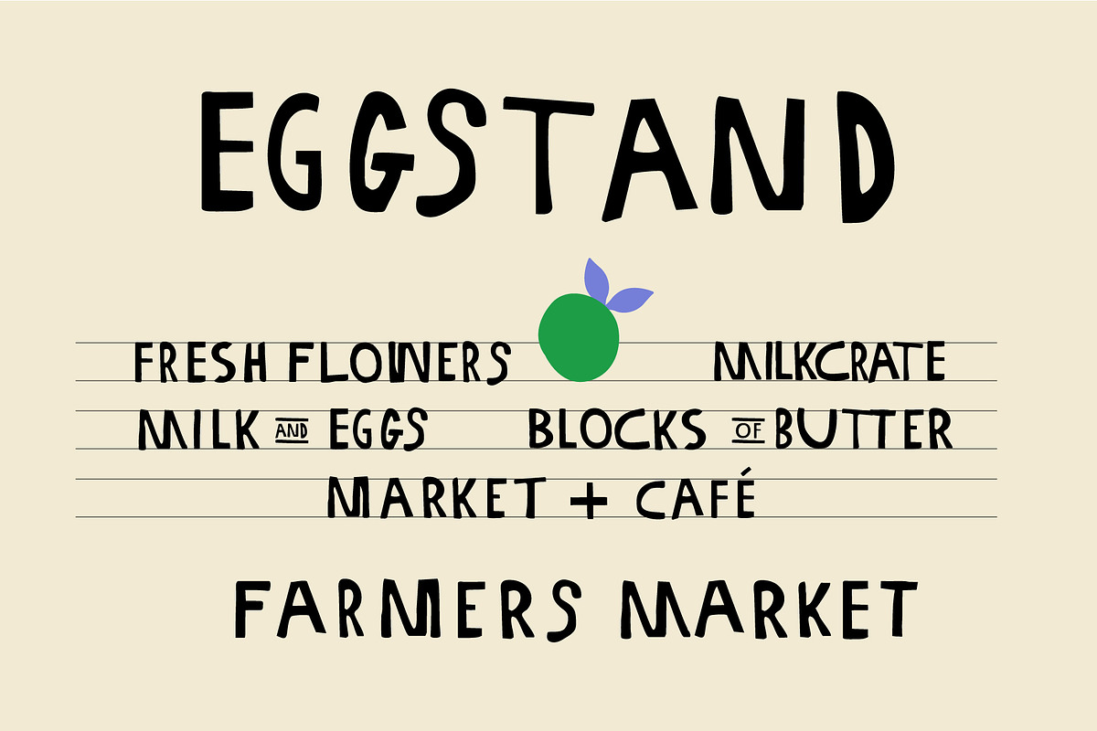 EGGSTAND Typeface, a Handwritten Font by @designartboard (Photo 3 of 4)
