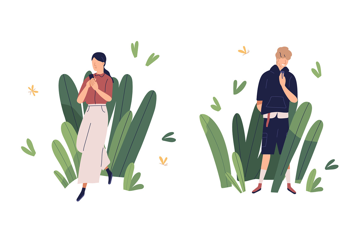 App users with mobile phones set, a Person Illustration by Good Studio (Photo 2 of 3)