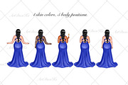 Fashion girl plus size, bridesmaids, a Person Illustration by DekoArt (Thumbnail 3 of 5)