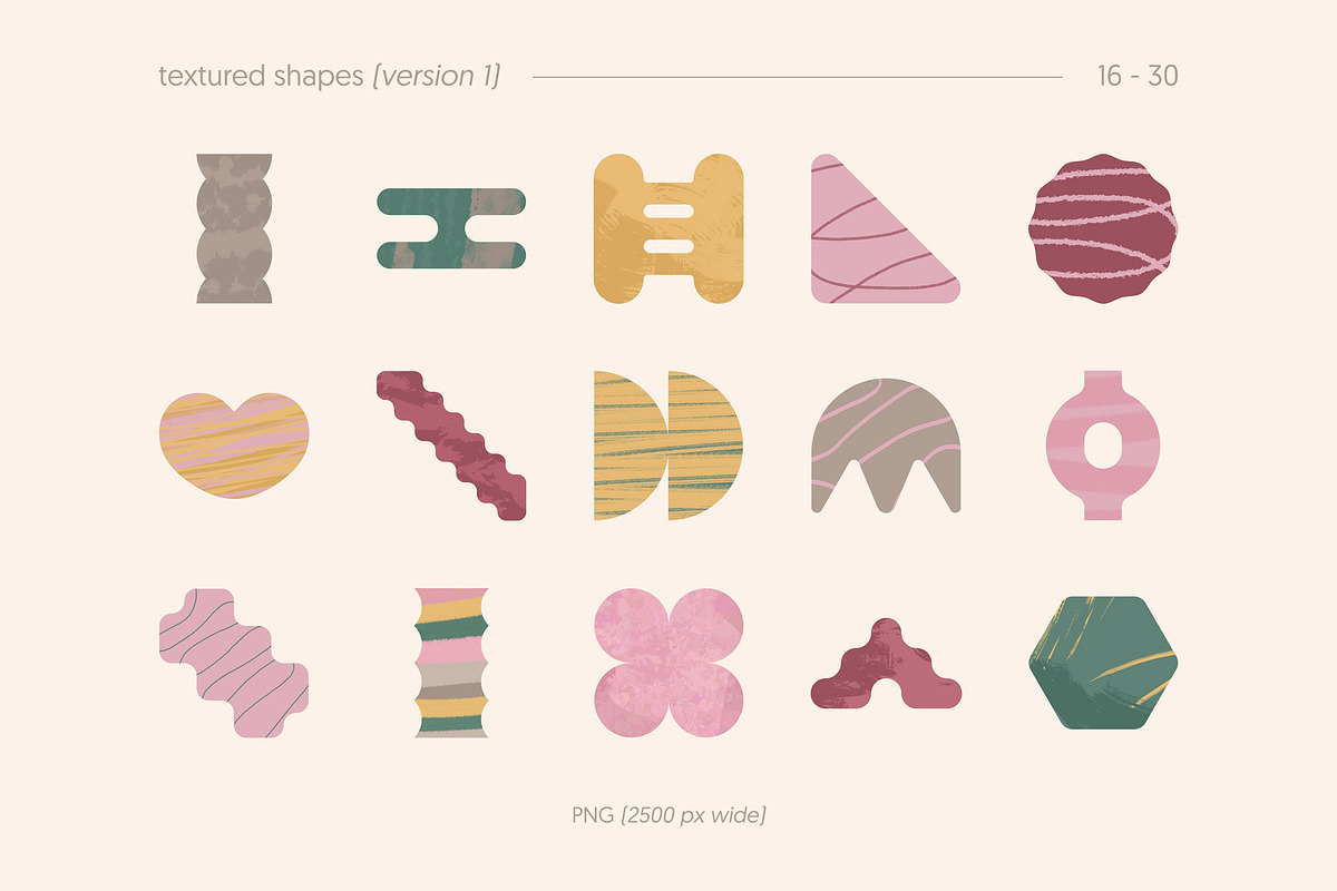 Textured Shapes, an Object Graphic by Léo Alexandre (Photo 7 of 9)