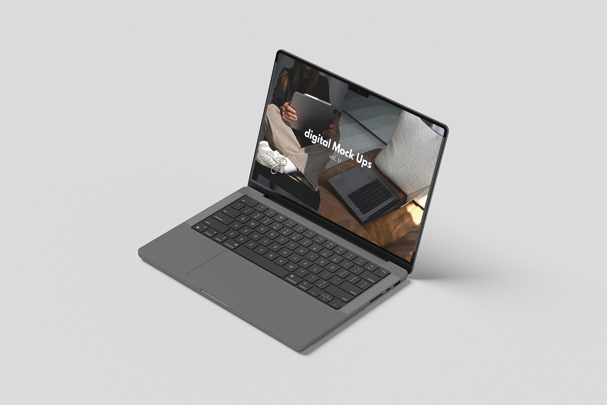 LAPTOP MOCKUP, a Wearable Device Mockup by kebunmockup (Photo 2 of 5)