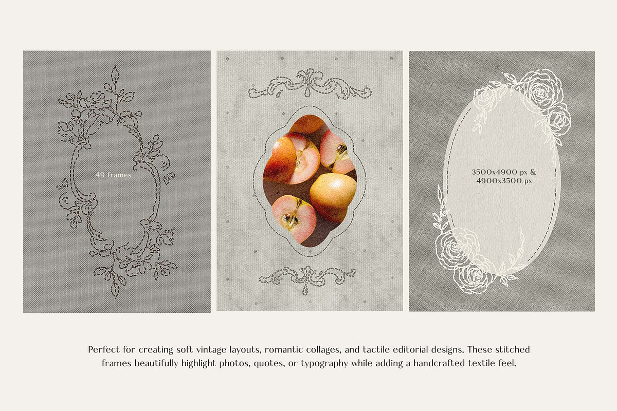 Stitcherie – Stitched Vintage Frames, an Object Graphic by DigARTbyHavroshka (Photo 7 of 18)