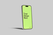 iPhone 16 Pro Mockup, an iPhone Mockup by Graphiculon (Thumbnail 7 of 11)