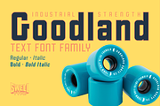 Goodland Text retro industrial font, a Sans Serif Font by Swell Type (Thumbnail 1 of 6)