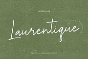 Laurentique Luxury Signature font, a Handwritten Font by Serbaneka Studio (Thumbnail 1 of 6)