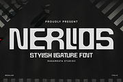Nerlios - Stylish Ligature Font, a Font by RagamKata (Thumbnail 1 of 10)