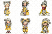 Whimsical Christmas Elf Clipart, an Illustration by Black Bird Studio (Thumbnail 3 of 6)