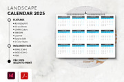 Landscape Calendar 2025, a Stationery Template by MstArtwork (Thumbnail 5 of 7)