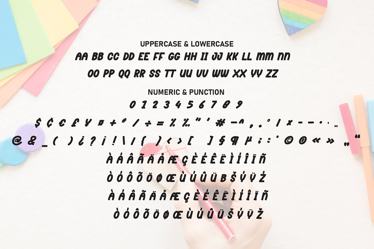 Rainbow Handmade | Script Font, a Script Font by Scratchones (Photo 7 of 8)