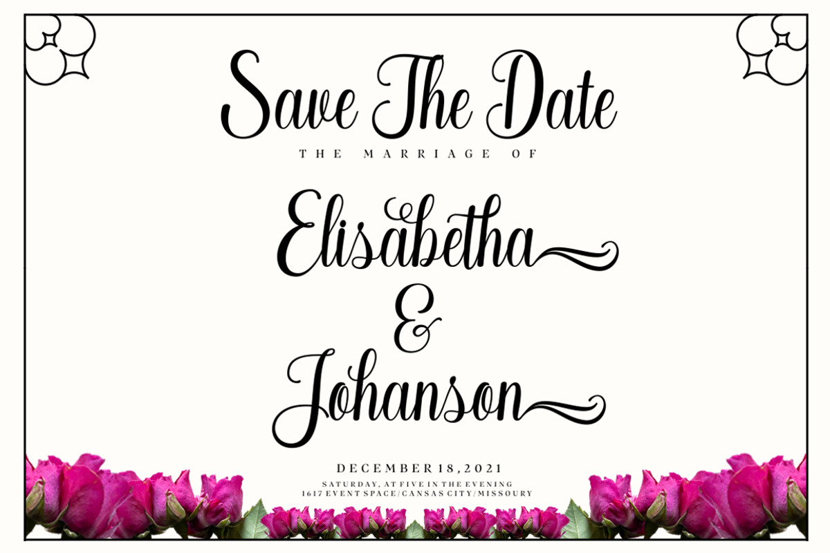 Baby Sillentha Script, a Script Font by Alpha Bento (Photo 10 of 11)