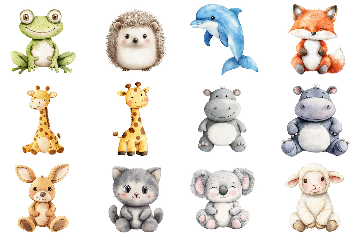 Vintage Knitted Plush Baby Animals, an Illustration by CitraGraphics (Photo 3 of 5)
