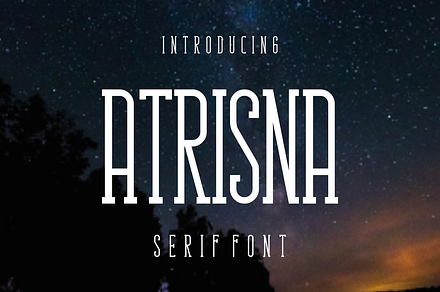 Atrisna, a Serif Font by lelevien