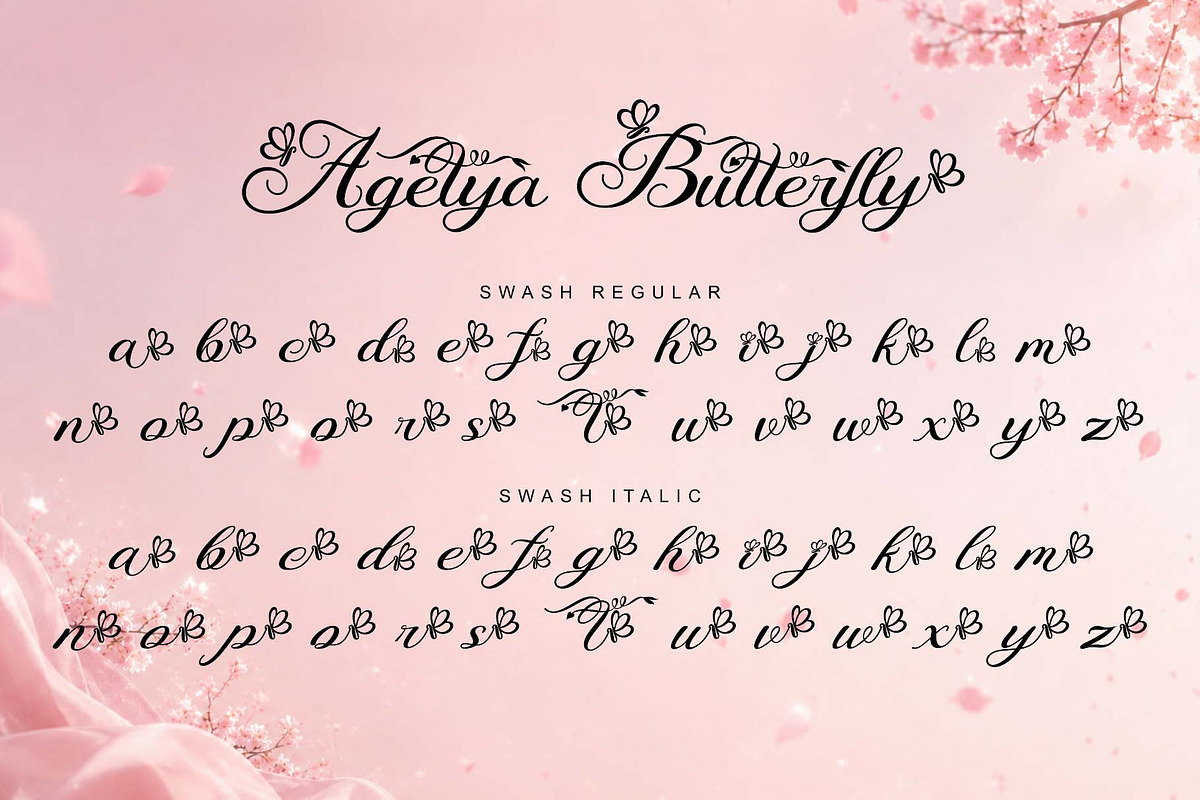 Agetya Butterfly, a Handwritten Font by Yoga Letter (Photo 10 of 11)