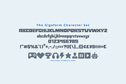 Gigaform Modular Arcade Display Font, a Blackletter Font by Graphic Spirit (Thumbnail 2 of 8)