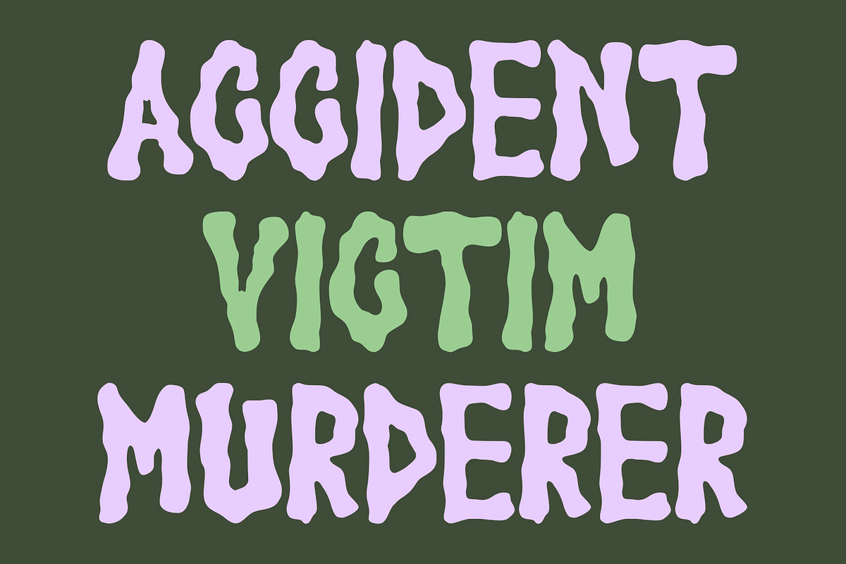 Toxcyde Experimental Display Font, a Handwritten Font by Maulana Creative (Photo 6 of 7)
