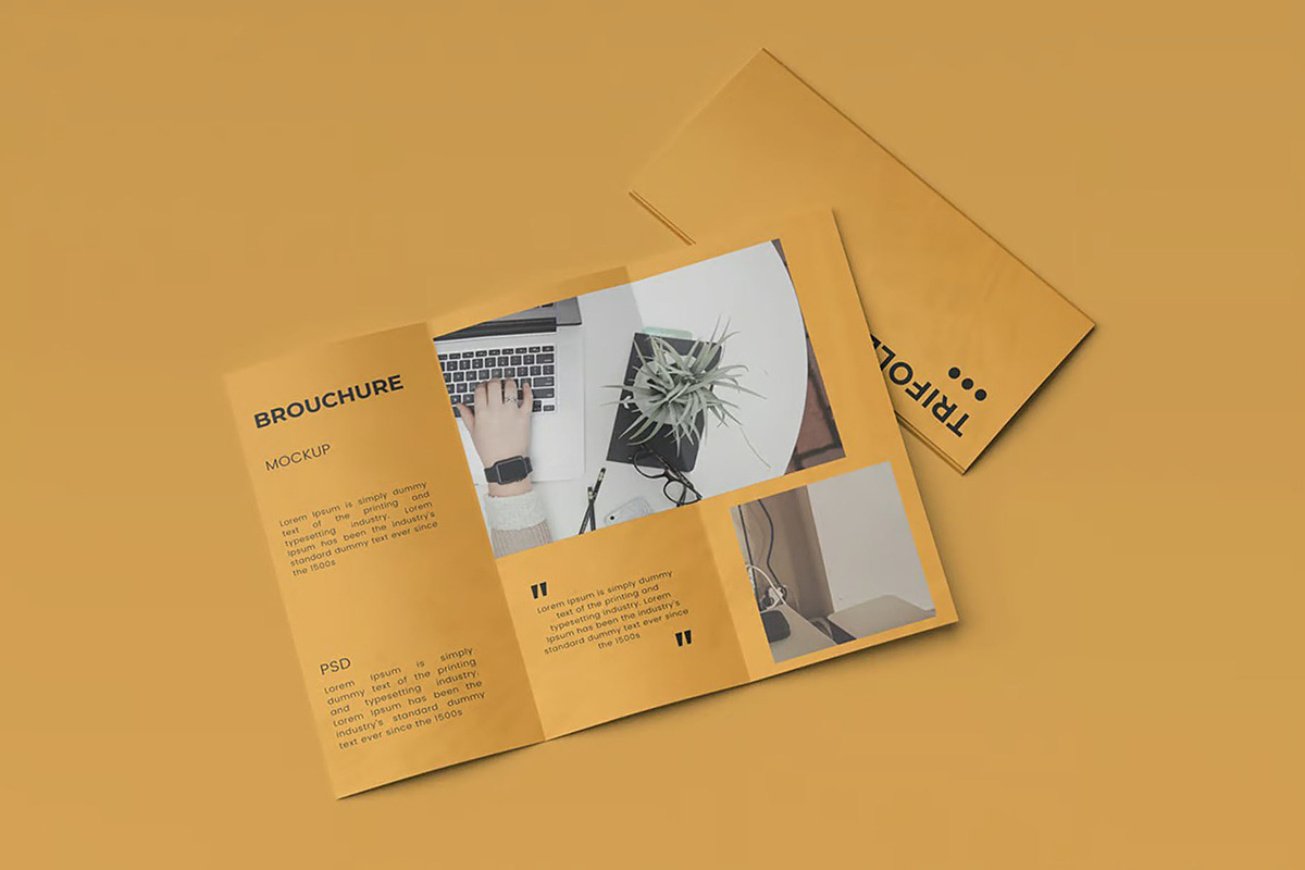 A4 Trifold Mockup, an Advertising Mockup by Hubzway (Photo 3 of 5)