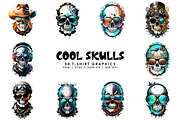 Cool Skulls, a Decorative Illustration by Digital Art Creations (Thumbnail 5 of 5)