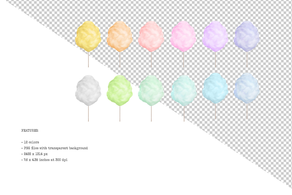 Cotton Candy Photo Clipart, an Object Graphic by The Graphic Parade (Photo 2 of 4)
