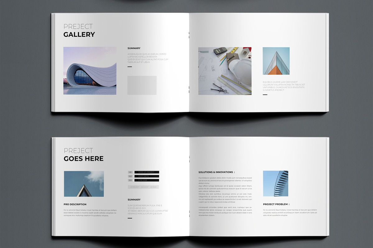 Architecture Portfolio Template, a Brochure Template by ContestDesign (Photo 3 of 5)