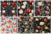 Tulipán, luxury Pattern Designs, a Pattern Graphic by DreamCafeArt (Thumbnail 2 of 5)