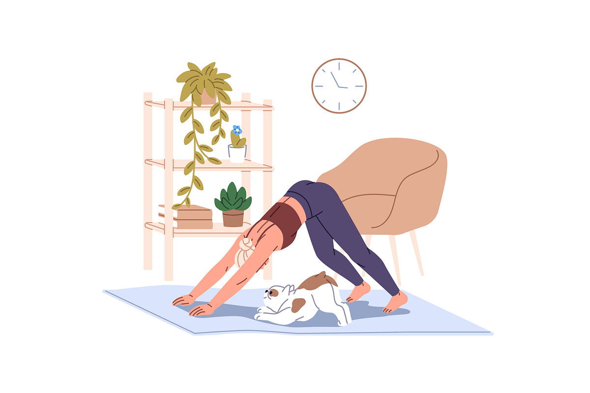 People do sports, home workout set, a Sport Illustration by PaperTrident (Photo 3 of 9)