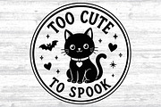 Halloween Black Cat Round Sign SVG, an Object Graphic by Layerology (Thumbnail 3 of 3)