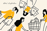 Shopping time Flat Illustration, a Person Illustration by Berdansabersama (Thumbnail 2 of 5)