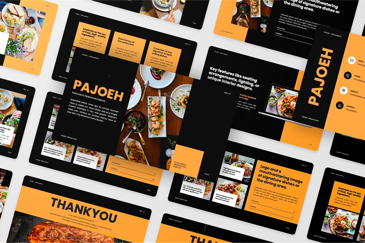 Food & Restaurant Google Slide, a Presentation Template by SquidPixey (Photo 6 of 6)