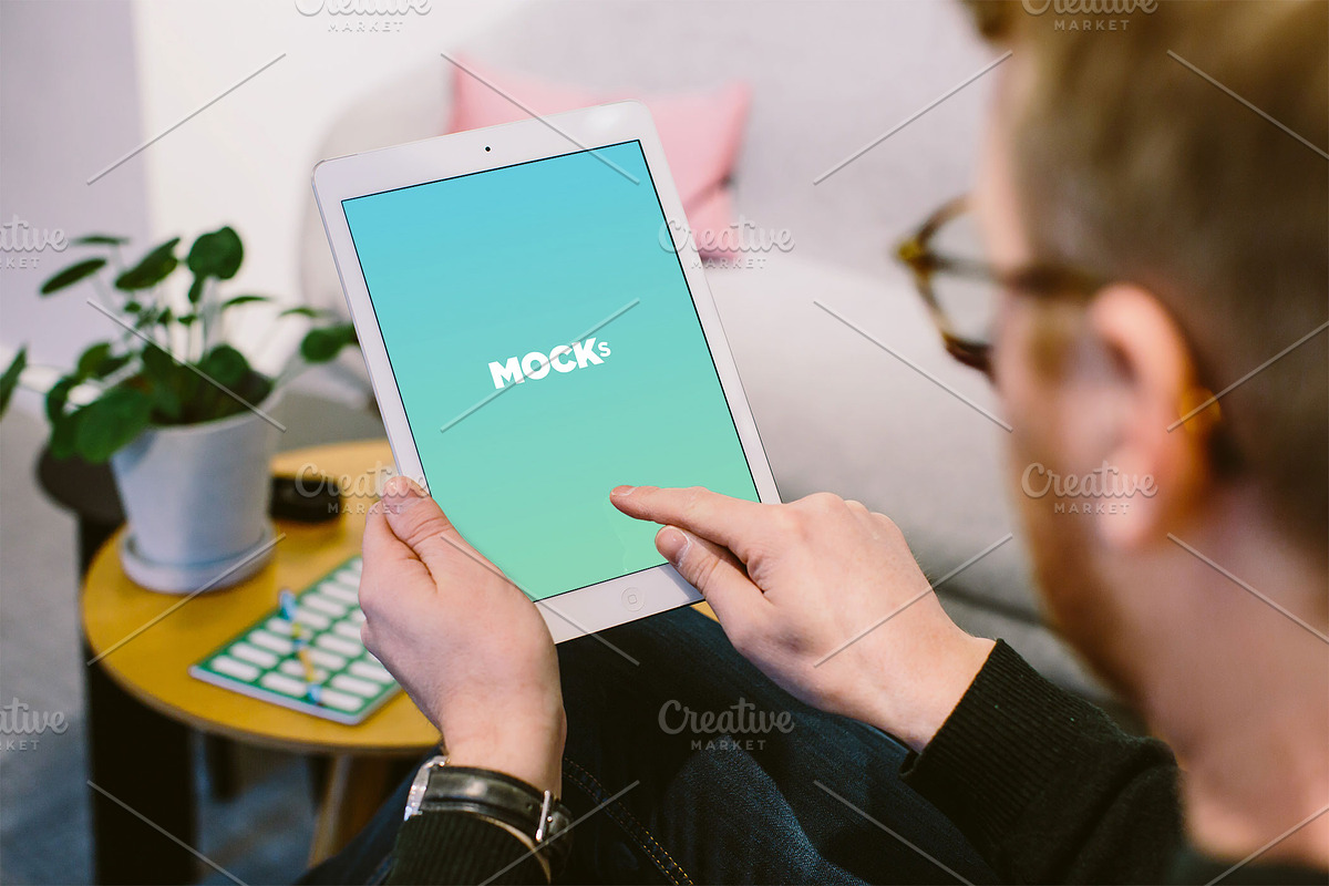 iPad Air Office Mockups, an iPad Mockup by Mockura (Photo 5 of 7)